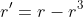 r' = r - r^3